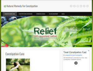 Natural Remedy for Constipation is an educational website providing information on constipation and how to maintain proper bowel health