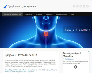 Network website - symptomsofhypothyroidism.net - Symptoms of Hypothyroidism - An educational website providing information on hypothyroidism